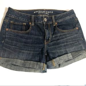 American Eagle Midi Jean Shorts 8